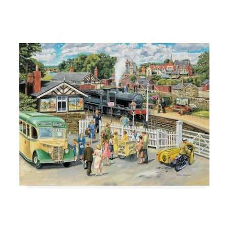 Trevor Mitchell 'At The Station' Canvas Art,18x24